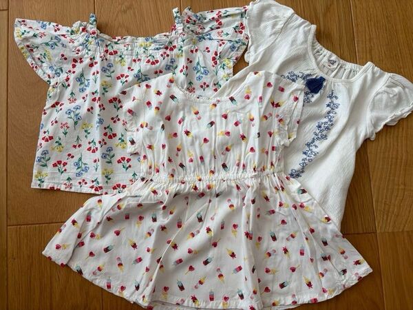 アカチャンホンポ SIMPLE FREE トップス カットソー 半袖Tシャツ チュニック 3枚セット