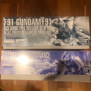 MG ガンダムF91 Ver.2.0 バックキャノン装着型 & ツイン・ヴェスバー装着型 ジムドミナンス