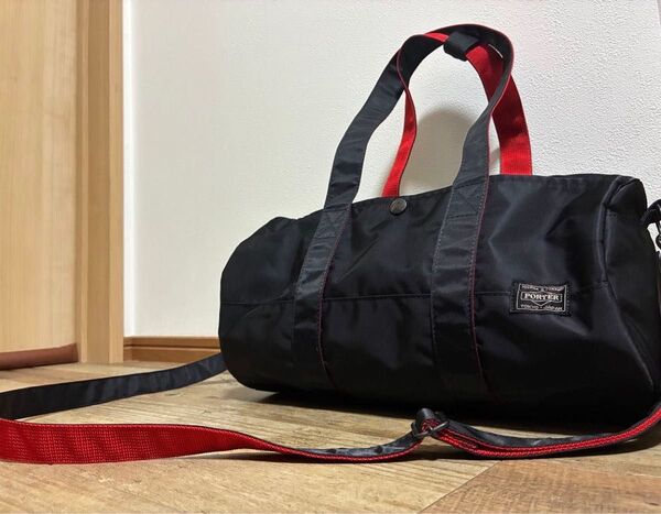 PORTER 2wayミニボストンバッグ ブラック ナイロン