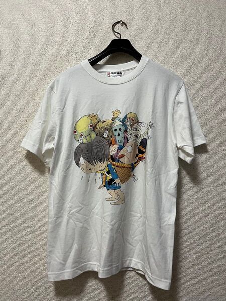 戸田油店限定 ゲゲゲの鬼太郎 半袖Tシャツ /M 白 ホワイト 水木しげるロード