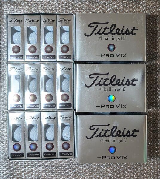 新品 タイトリスト PRO V1X レフトダッシュ 3ダース
