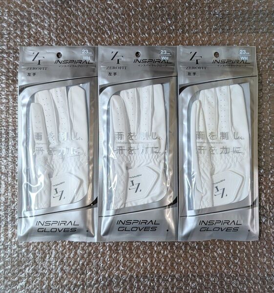 新品 3個セット イオンスポーツ ゼロフィット ゴルフグローブ