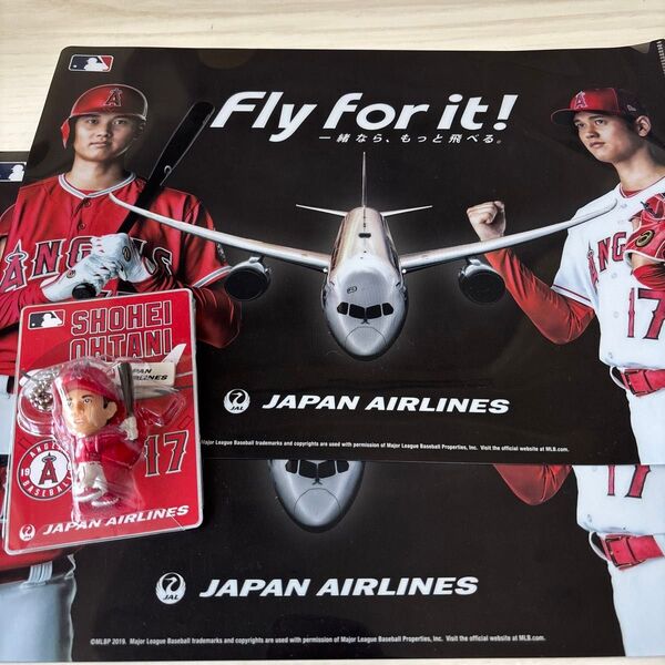 大谷翔平 Shohei Ohtani × JAL キーチェーンクリアファイル