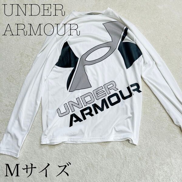 アンダーアーマー UNDER ARMOUR Tシャツ M 白 ホワイトメンズ