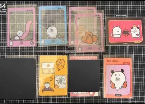 ナガノマーケット 韓国 クリアカード キャラクターカードコレクション ナガマ 自分ツッコミくま パグ もぐらコロッケ