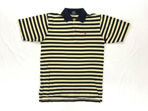 古着 387 boy's Mサイズ 半袖 ボーダー シャツ polo ポロ ラルフローレン ビンテージ 80 90 USA vintage