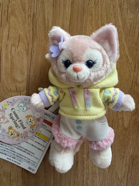 東京ディズニーシ- ぬいぐるみバッジ リーナベル カムファインドスプリング イ-スター 新品 タグ付き