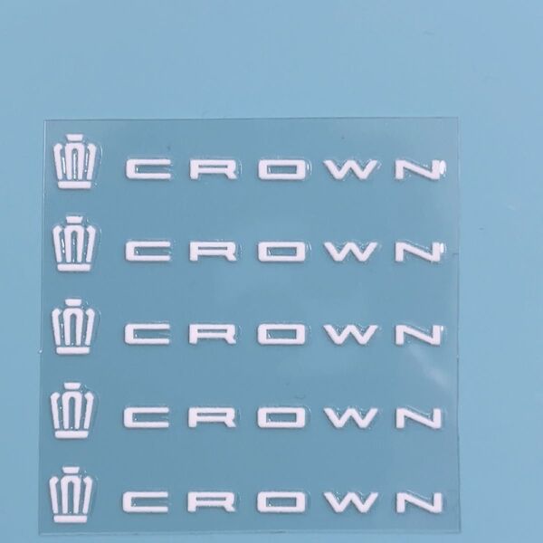 トヨタ クラウン crown ステッカー シール エンブレム 3D立体 カーアクセサリー 高品質 5枚セット