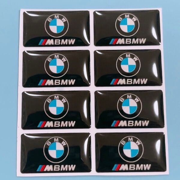 BMW bmw M m ステッカー ミニシール エンブレム シール プレート 車用品 カーアクセサリー ドレスアップ 8枚セット