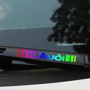 アウディ Audi ステッカー シール 車ワイパー ドア ボティB カーアクセサリー ドレスアップ 2枚セット