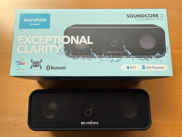 Anker アンカー Soundcore 3 Bluetooth スピーカー IPX7防水 お風呂で使用可能 サウンドコア