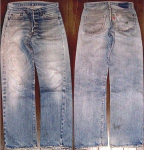 n755/LEVIS501シングル66前期ヴィンテージヒゲ縦落ち！70's