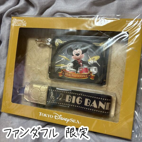 限定 ディズニー カメラストラップ ミッキー We Love ビッグバンドビート