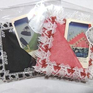 完売品・入手困難 近沢レース店 シーズンタオルハンカチ2枚セット 折り鶴・おにぎり 限定 近澤レース 平和 鳥 黒