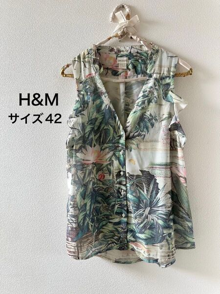 H&M トップス ノースリーブ ブラウス