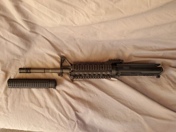 実物 KAC RAS2 ハンドガード M4A1 SYSTEMA PTW トレポン アッパーレシーバーセット QDサプレッサー付