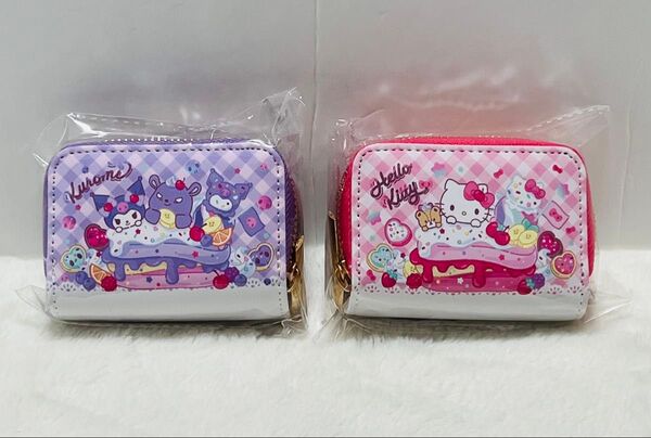 サンリオ Wファスナーコイン&キーケース ハローキティ クロミ 2点セット