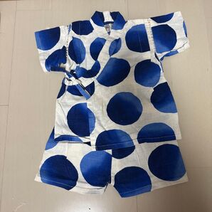 甚平 男の子 浴衣 夏 子供 上下セット キッズ じんべい 80