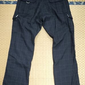 SHIPS ダークグレー チェック柄 カーゴパンツ 46 シップス