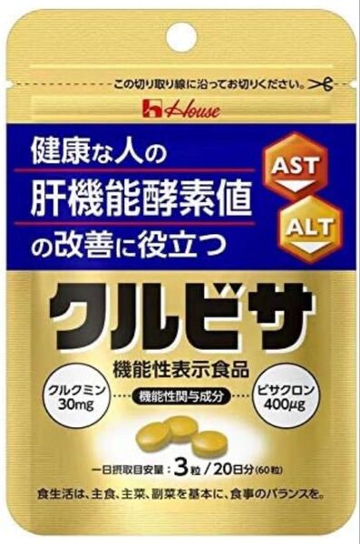 ハウス クルビサ粒 60粒 (20日分)x 5袋x6箱