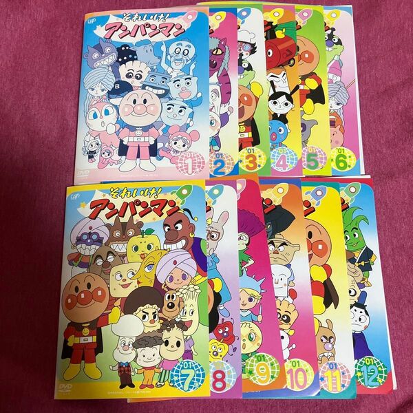 【レンタル落ち】それいけ!アンパンマンDVD 2001年シリーズ【12枚セット】
