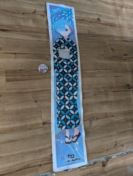 大阪万博 Re:ゼロから始める異世界生活 ホロ缶バッジ 大阪関西万博 アニメ×フードフェス タオル