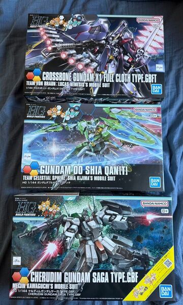 HG ケルディムガンダムサーガ TYPE.GBF クロスボーンガンダムX1フルクロス TYPE.GBFT ダブルオーシアクアンタ