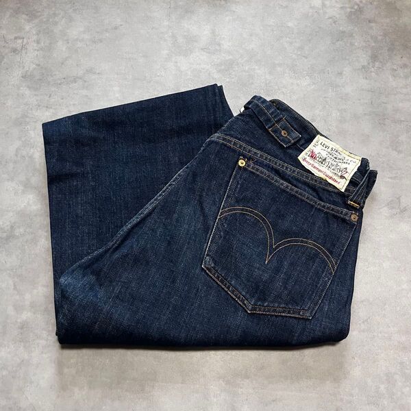 レア 希少 廃盤 W34L36 Levi’s リーバイス 201 1920年モデル 米国製 バレンシア工場 レア 555 濃い濃い