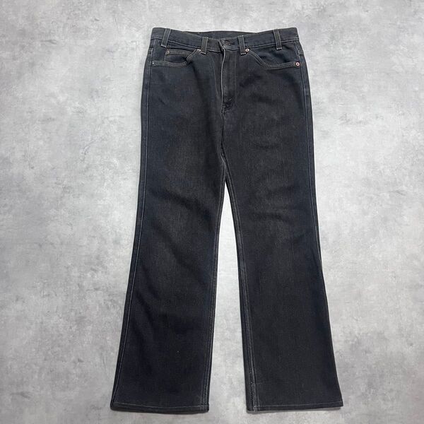 90s levi’s リーバイス 517 先染め ブラックデニム USA製 W33L31 ブーツカットパンツ アメリカ製 黒