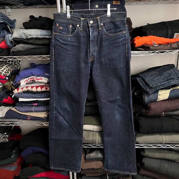 RRL ヴィンテージジーンズ セルビッジジーンズ usa製 濃い濃い デニムパンツ W31 古着