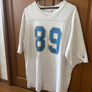 Champion ラグランTシャツ 89 ナンバリング オフホワイト 古着