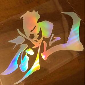 レインボーメッキステッカー サーフィン ヘルメット スノーボード ステッカー カーステッカー carsticker