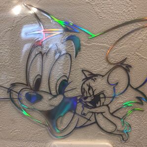 メッキステッカー大きいサイズ ヘルメット スノーボード ステッカー デカール リアガラス カーステッカー TOM &Jerry