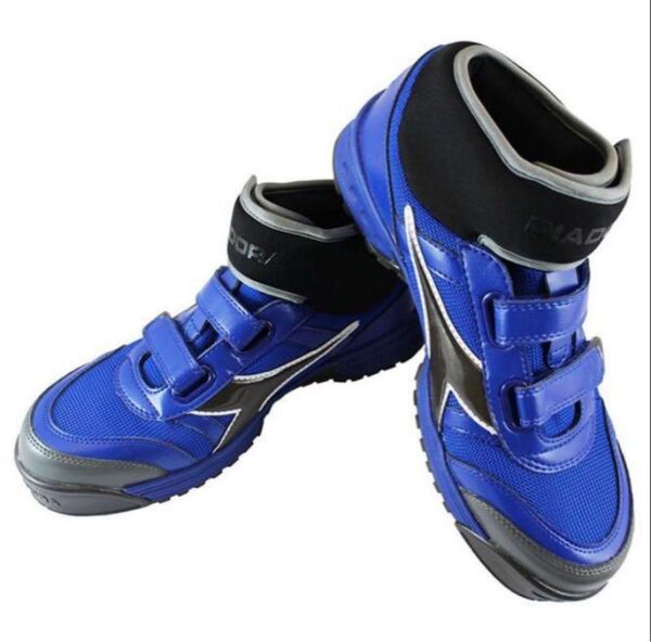 DIADORA 安全靴 青 ベルクロストラップ 26.5cm