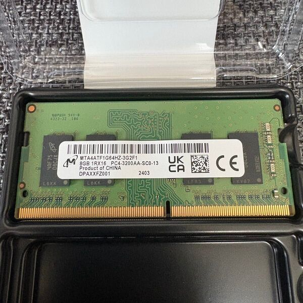 【未使用】8GB Micron ノートPCメモリ RAM PC4-3200AA LIFEBOOK ライフブック