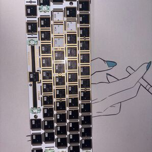 sayodevice K61H3MZ PCB FR4プレート、スタビライザー