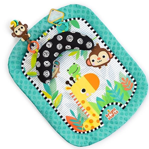 Kids II キッズツー ブライトスターツ ギグルサファリ・プロップマット 赤ちゃん ベビージム プレイジム プレイマット 中古