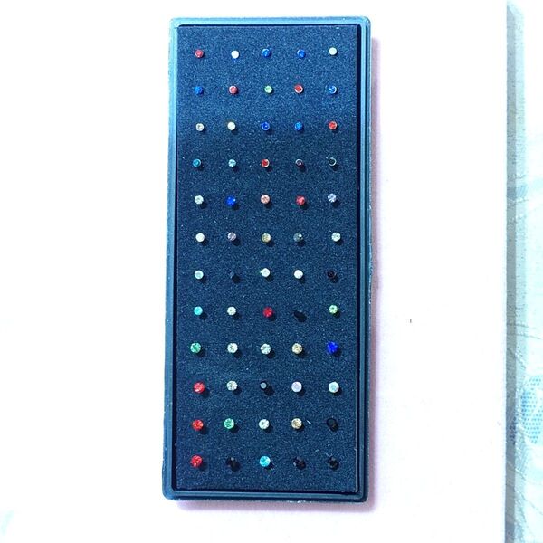 【訳あり品】鼻ピアス60本セット、316Lステンレス製、鼻だけでなく耳用にも、オマケあり