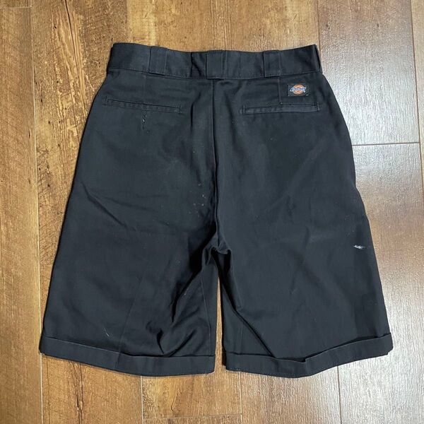 y2k Dickies ディッキーズ ワークショーツ ワーク チノパンショートパンツ ハーフパンツ ブラック 黒 ストリートw32