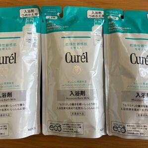 キュレル 潤浸保湿 入浴剤 つめかえ用 3個セット