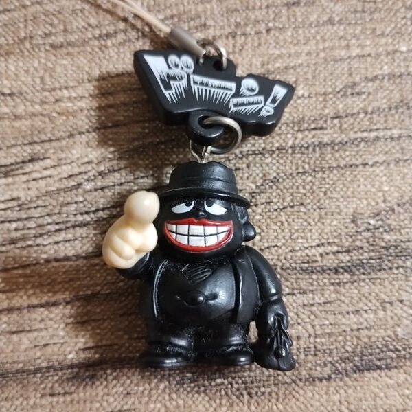 笑ゥせぇるすまん 喪黒福造 ストラップ フィギュア レトロ レア アニメ グッズ