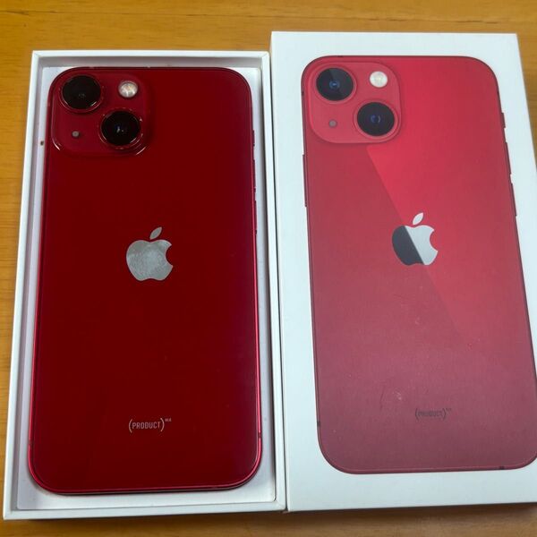 Apple iPhone 13 mini 128GB PRODUCT RED SIMフリー 付属品充電ケーブル 箱