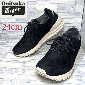 ★美品★オニツカタイガー スニーカー サムサラ ロー ブラック 24cm