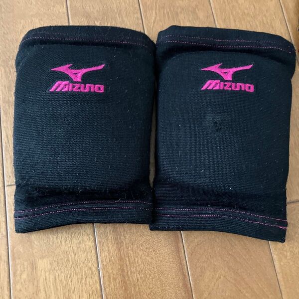 MIZUNO 膝サポーター バレーボール ブラック ピンク 2個セット S