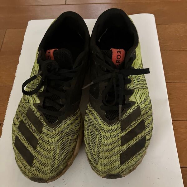 adidas ランニングシューズ 27cm イエロー系ネオンカラー