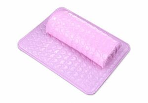 n127【ネイル】ネイル用品、PUレザーの快適手枕セット≪薄いピンク≫（２品以上の落札で送料無料）