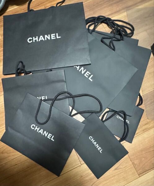 CHANELショップ袋/紙袋/ショッパー/10枚 まとめ売り/目立った傷なし