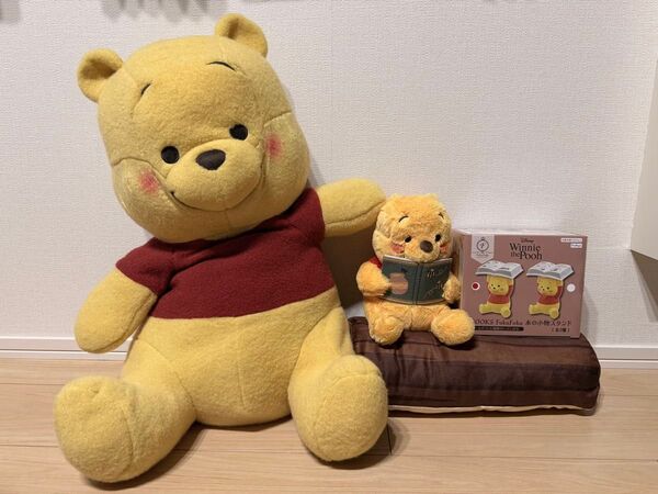 くまのプーさん BOOKS FukuFuku 本の小物スタンド&ぬいぐるみセット