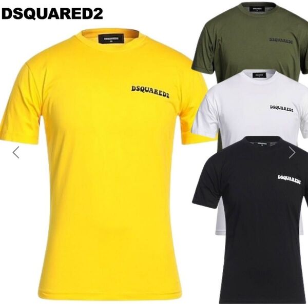 DSQUARED2(ディースクエアード) Tシャツ カラー グリーンサイズS