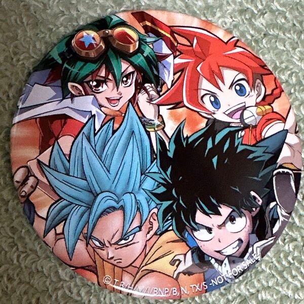 ジャンプビクトリーカーニバル 非売品 BIG缶バッジ(10cm) 孫悟空 緑谷出久 榊遊矢 ドラゴンボール ヒロアカ 遊戯王